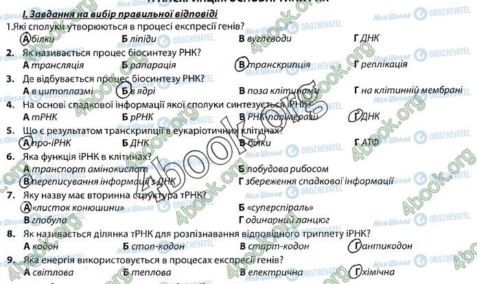 ГДЗ Біологія 9 клас сторінка Стр.42 (1)